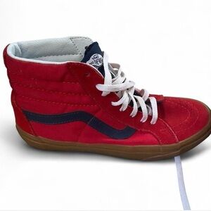 Vans Red and Navy High-Tops